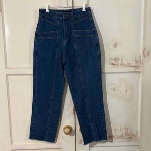Classic High Rise Dark Blue Jeans